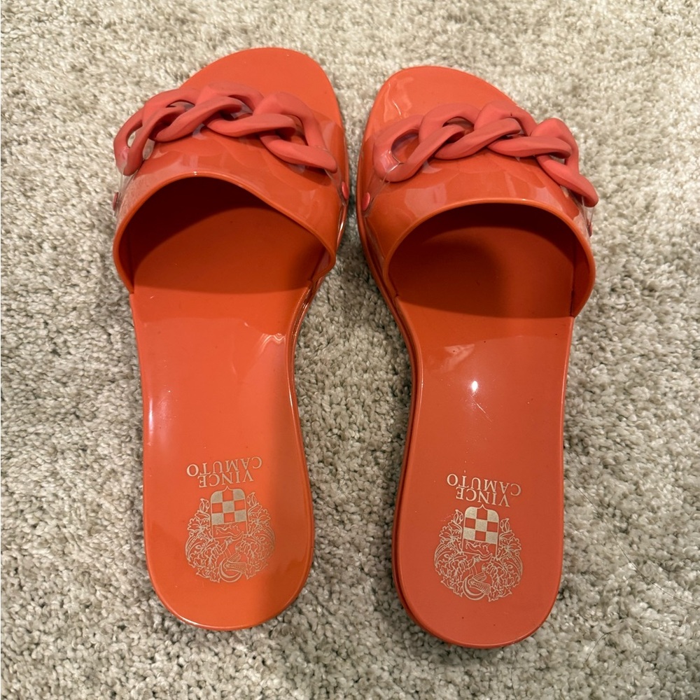 Vince Camuto Orange Sandals with Wide Strap